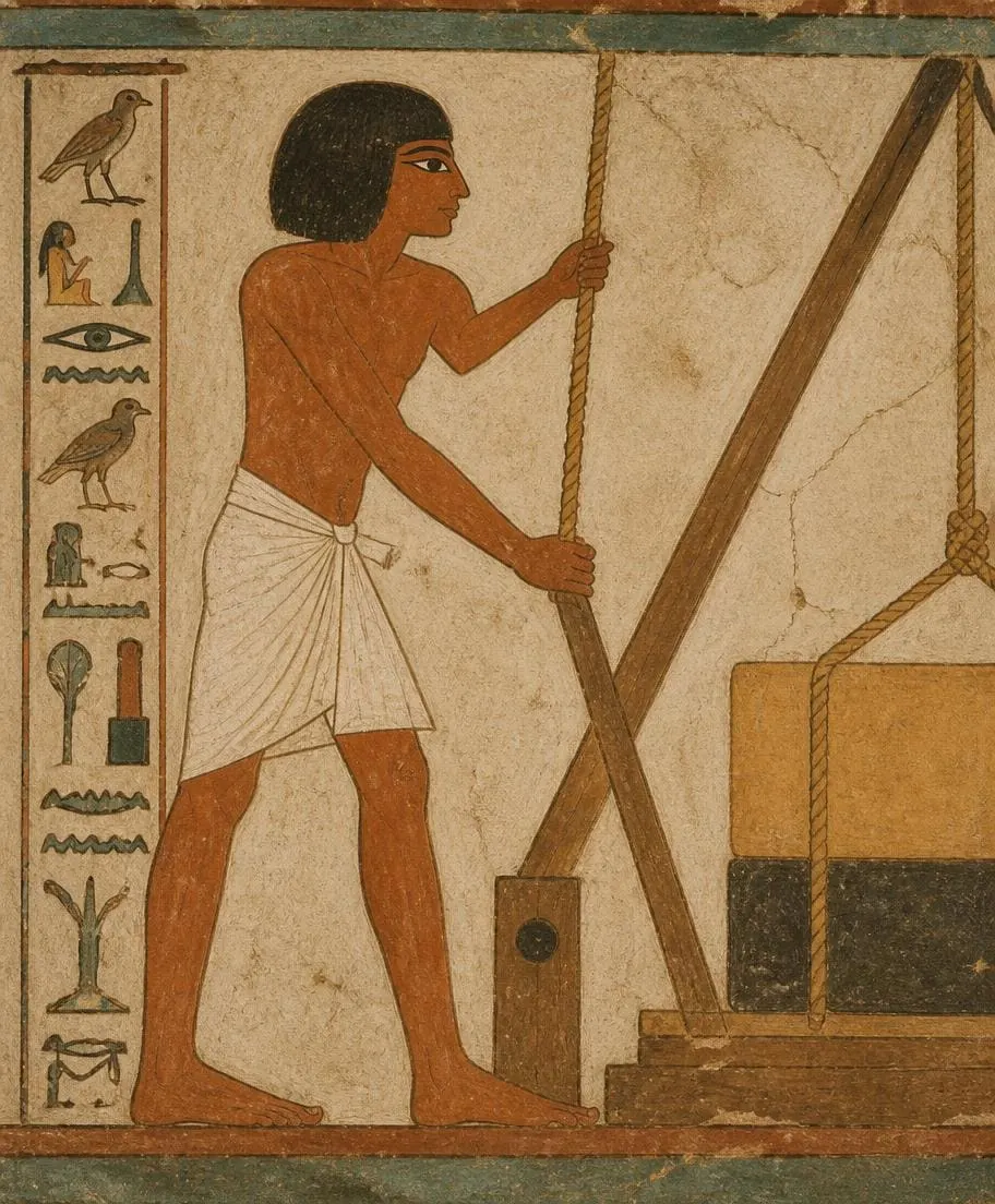 Imhotep — Albañil · Gran Pirámide, turno de rampa norte
