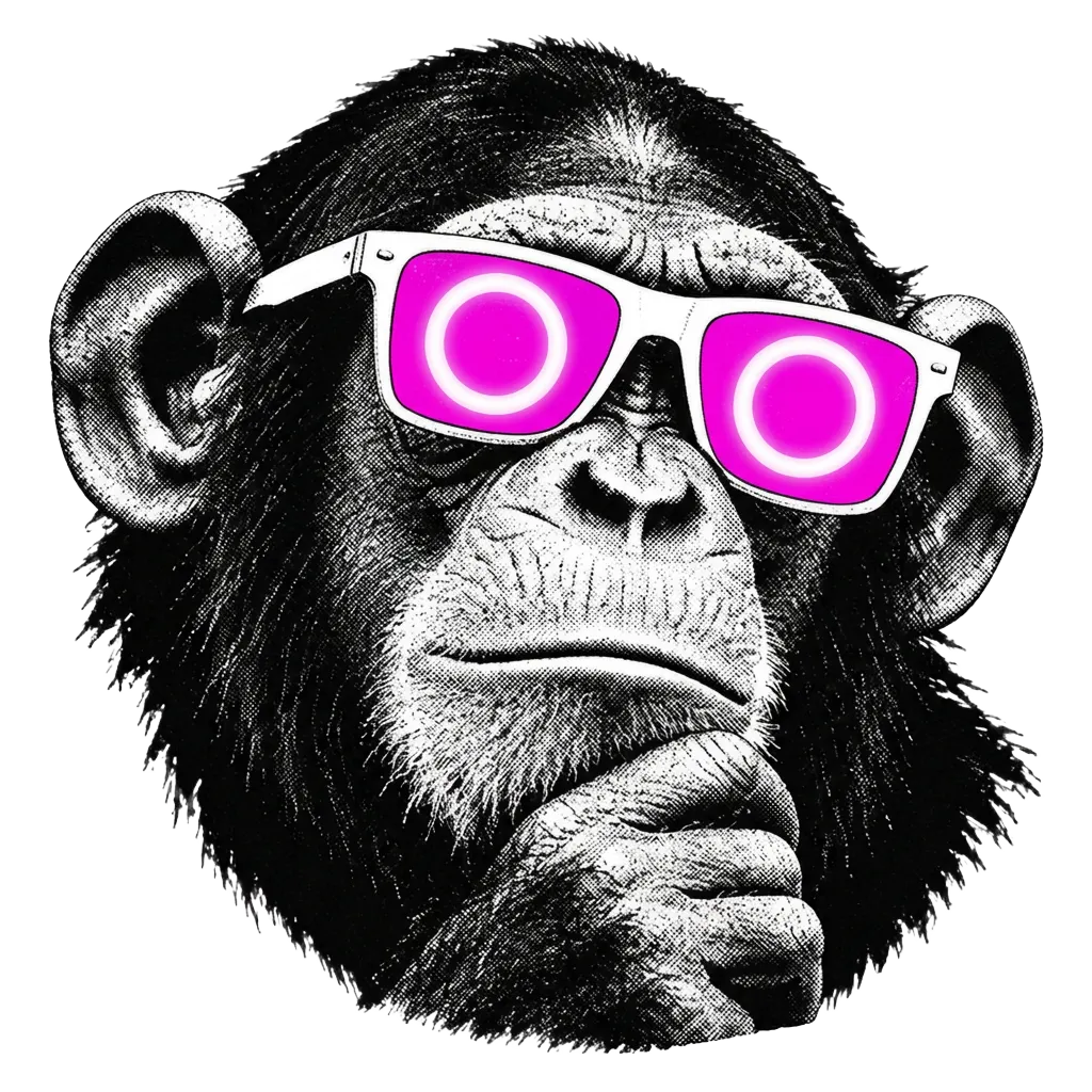 Onkey, el mono de las gafas rosas, filósofo titular de la rúbrica